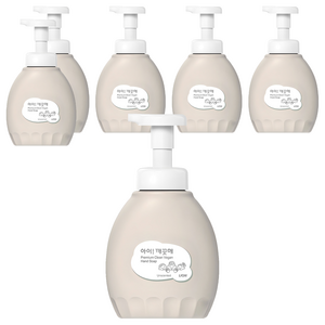 아이깨끗해 프리미엄 클린 폼 핸드솝 무향, 450ml, 6개