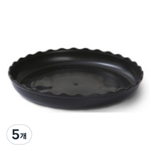 제이 꽃모양 원형 화분 받침대 140#, 블랙, 5개
