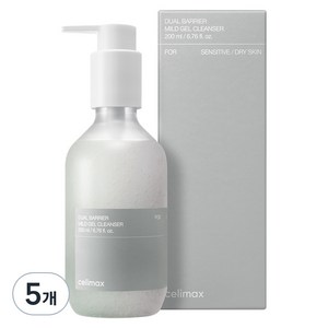 셀리맥스 듀얼배리어 마일드 젤 클렌저, 200ml, 5개