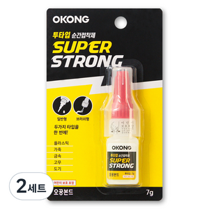오공 슈퍼스트롱 투타입 순간접착제 7g x 4p, 2세트