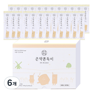 순수한집 곤약쫀드기 현미맛, 600g, 6개