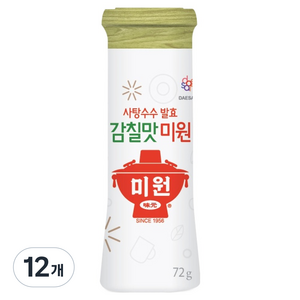 미원 사탕수수발효 감칠맛, 72g, 12개
