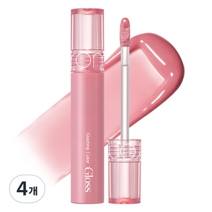 롬앤 글래스팅 컬러 글로스 립틴트, 01 피오니 발레, 4개