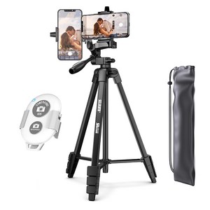 셀루미 136cm 고강성 퍼포먼스 삼각대 + 홀더 + 리모컨 세트, SEL-TRD150A, 삼각대 블랙, 리모컨 화이트, 1개