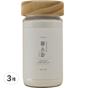 바스몽 몽스파 강아지 탄산 스파 입욕제, 200g, 1개입, 3개