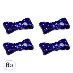 리나블루 세라믹 리본 젓가락 받침대, 블루, 8개