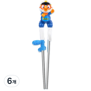 에디슨 뽀로로 스텐 젓가락 1단계 오른손용, 경찰, 6개