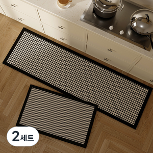 바디보 모던 데일리 소프트 주방매트 2종 세트, S6, 2세트