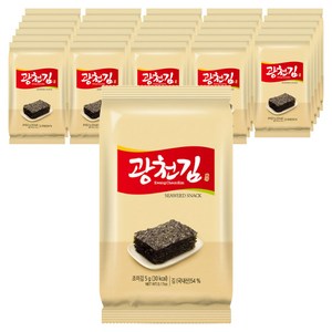 광천김 참 재래 도시락김, 5g, 90개
