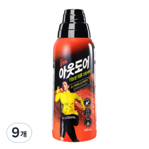울샴푸 아웃도어 기능성의류 전용세제 본품, 800ml, 9개
