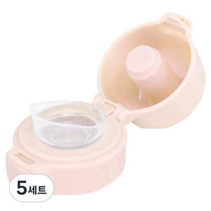 그로미미 텀블러 캡 스윗피치 + 실리콘 팁 세트, 5세트, 텀블러캡 + 실리콘팁 + 실리콘마개