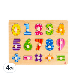 투키토이 숫자꼭지 퍼즐, 4개, 15피스