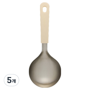 실리만 하모니 스텐304 서빙스푼, 크림베이지, 5개