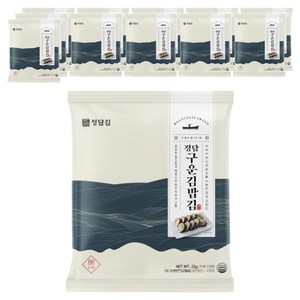 정담김 구운 김밥김 10p, 22g, 12개