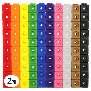 큰솔가베 연결큐브 고급형 100P, 2개