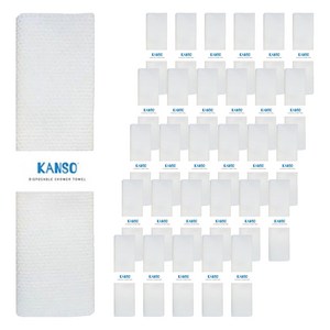 KANSO 더 도톰한 일회용 샤워타올, 화이트, 1개입, 150개