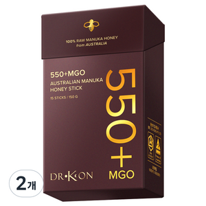 닥터컨 마누카꿀 550+MGO 프리미엄 허니스틱 15p, 150g, 2개