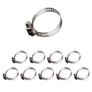 앙플랜트 스텐 호스 스텐밴드 십자 나사형 18~32mm, 10개