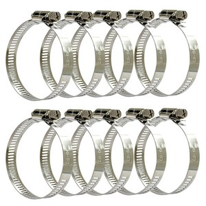 앙플랜트 스텐 호스 스텐밴드 십자 나사형 40~64mm, 10개