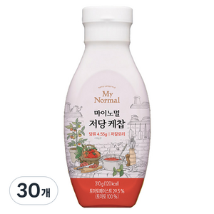 마이노멀 저당 케찹, 30개, 310g