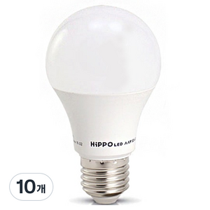 HiPPO 빅토리 LED 전구 14W E26, 주광색, 10개