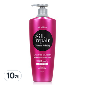 엘라스틴 퍼펙트 샤이닝 골드실크 컨디셔너 실크리페어, 550ml, 10개