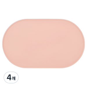 마이플러피 반려동물 실리콘 냠냠 식기매트 40 x 24 cm, 코랄, 4개