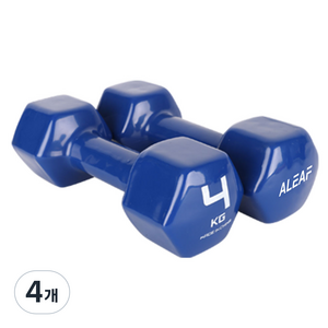 아리프 PVC 컬러 아령, 4kg, 4개