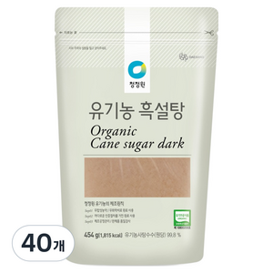 청정원 유기농 흑설탕, 454g, 40개