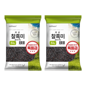 대구농산 건강한밥상 국산 찰진주 특 찰흑미, 5kg, 2개