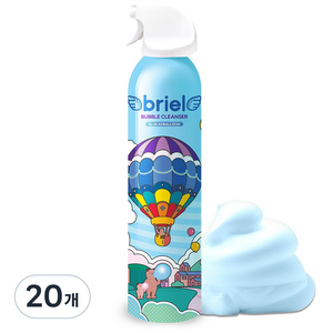 디보트브리엘 유아용 버블클렌저 블루 애드벌룬, 20개, 200ml