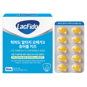 락피도 알티지 오메가3 츄어블 키즈, 90정, 1개