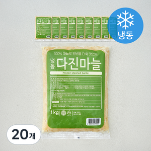 세미원 다진마늘 (냉동), 1kg, 20개