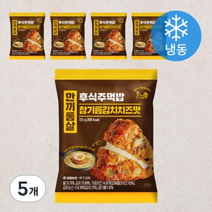 한끼통살 후식주먹밥 참기름김치치즈맛 (냉동), 100g, 25개