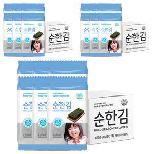 베베푸드 순한김, 조미김, 2g, 90개