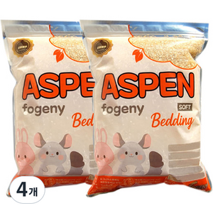 포그니 반려동물 아스펜 베딩 소프트, 450g, 4개