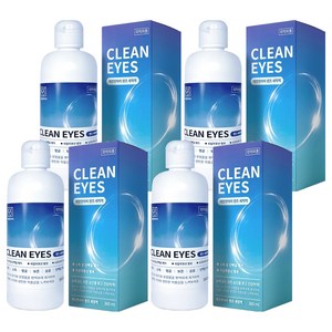 깨끗한아이 렌즈 세정액, 360ml, 4개