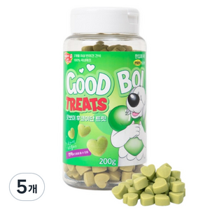 슈퍼포우 반려동물 저칼로리 굿보이 트릿, 200g, 5개, 후코이단