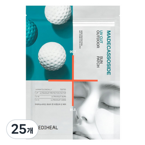 메디힐 마데카소사이드 유브이 컷 아웃도어 선 패치 와이드, 1g, 25개