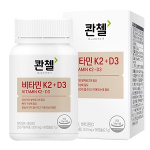 콴첼 비타민 K2 + D3, 90정, 1개