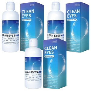 깨끗한아이 렌즈 세정액, 360ml, 3개