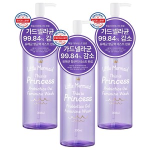 뷰티레시피 인어공주 프로바이오틱스 젤 여성청결제, 3개, 300ml