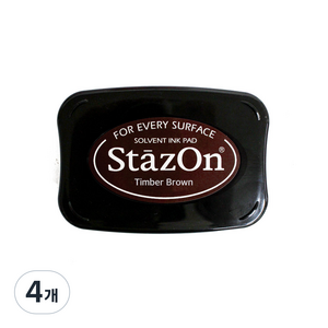 StazOn 츠키네코 유성잉크패드, sz-41 Timber Brown, 4개