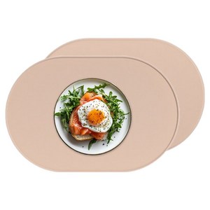 쏭킴 세척 편한 실리콘 테이블 매트, 인디핑크, 39 x 26.5 cm, 2개