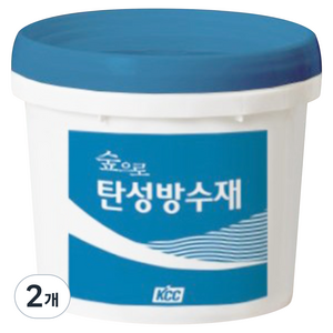KCC숲으로 탄성방수재 페인트, 회색, 4kg, 2개