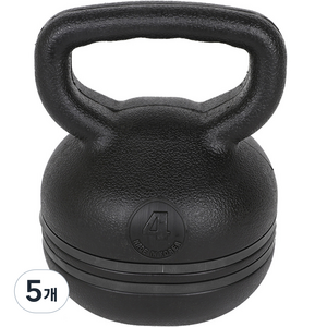 아리프 라인 케틀벨, 블랙, 4kg, 5개
