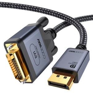 코드웨이 DP to DVI 모니터케이블, 1개, 3m