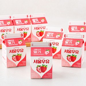 서울우유 딸기, 300ml, 8개