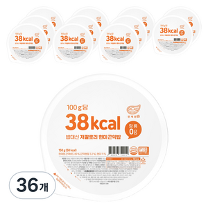 한채원 밥대신 저칼로리 현미 곤약밥, 150g, 36개