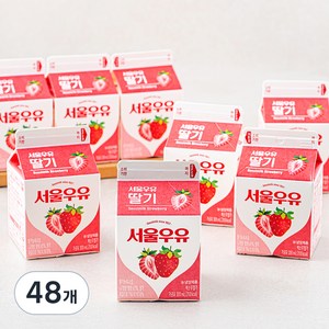서울우유 딸기, 300ml, 48개
